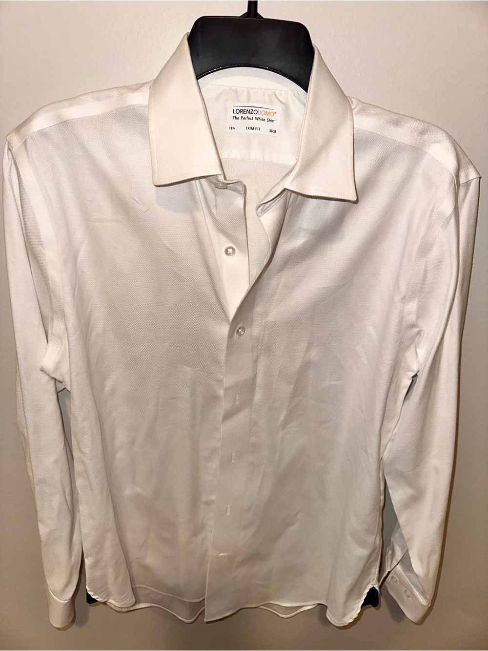 Lorenzo Uomo White Textured Dress Shirt